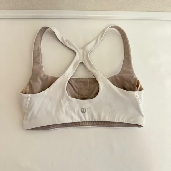 Lululemon SmoothCover Yoga Bra *Light
Support, B/C Cup  White Sports Bra - Picture 8 of 10